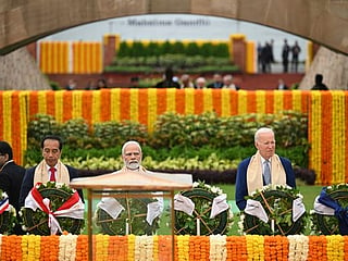 G20 leaders pay respects at Gandhi memorial as they wrap up Indian summit and hand over to Brazil
