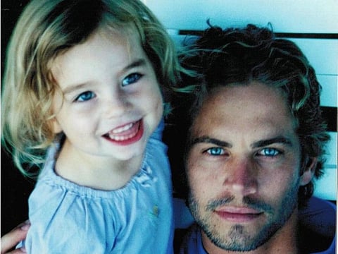 Meadow with her dad, Paul Walker