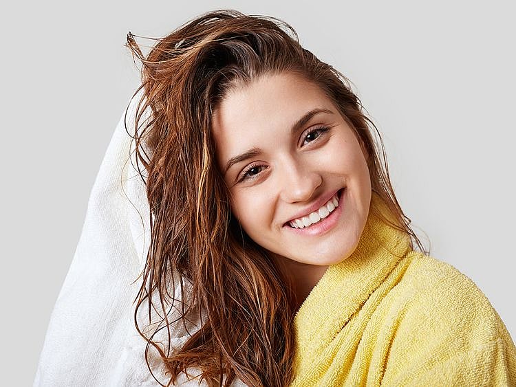 Person washing hair