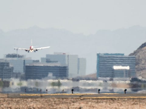 Phoenix Sky Harbor International Airport during a heat wave on July 15.