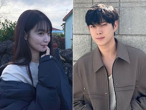 K-drama stars Shin Min-a and Kim Young-dae.