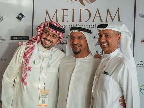  Dr. Saad AlSogair, Secretary General, MEIDAM; Dr. Zuhair Al Fardan, Vice President, MEIDAM; and Dr. Khaled Al Nuaimi, President, MEIDAM 