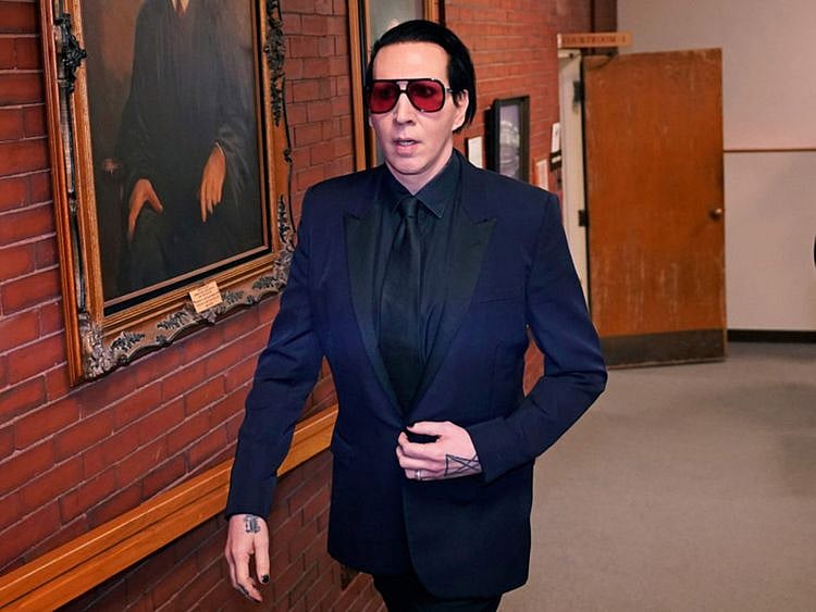 Musical artist Marilyn Manson.