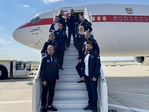 Sultan Al Neyadi is flying back to the UAE from the US with officials of the Mohamed Bin Rashid Space Centre. 