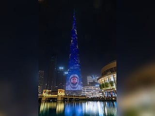 Watch: World’s tallest tower Burj Khalifa lights up Dubai night sky with UAE astronaut Sultan Al Neyadi’s picture