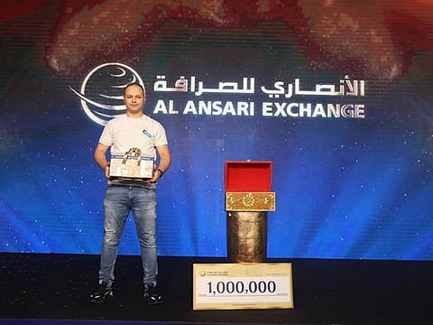 Moustafa Abou Youssef from Egypt poses with his award