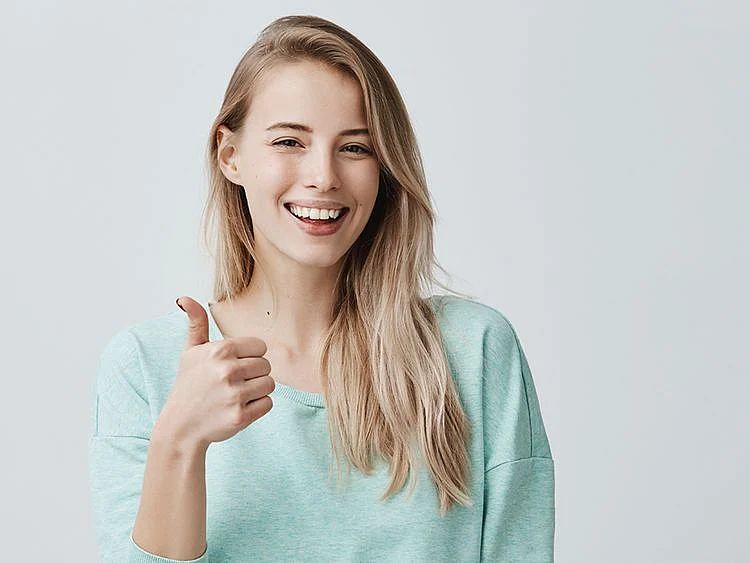 Person being positive