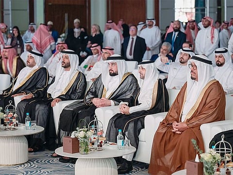 Sheikh Ahmed was welcomed at the venue by Abdullah Al Mutawa, Consul General of the Kingdom of Saudi Arabia in Dubai. 