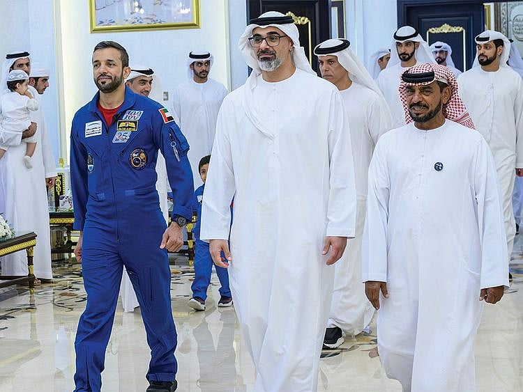 Khaled bin Mohamed bin Zayed attends reception for UAE astronaut Sultan Al Neyadi in Al Ain