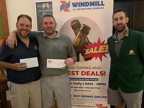 Mike Galvin and Darren Shallicker alongside Men's Captain Wayne O’Mahony