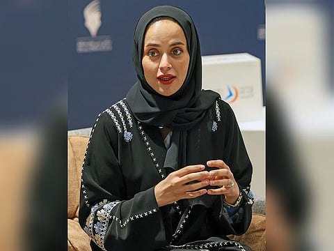 Dr Maitha Buhumaid, director of Dubai Press Club, at last week's briefing about Arab Media Forum in Dubai