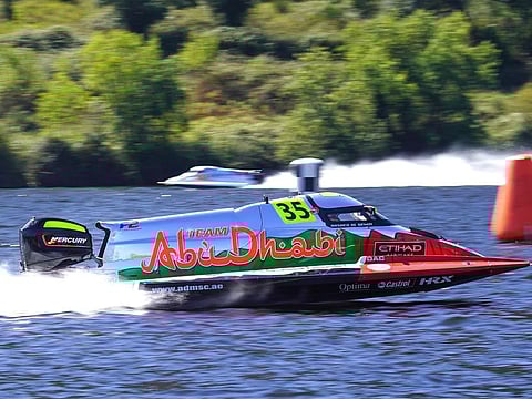 Rashid Al Qamzi produced another impressive display to win the seven-boat qualifying shoot-out in dramatic fashion at Vila Velha de Rodao.