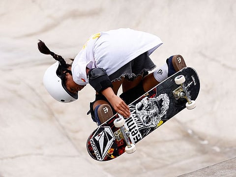 Philippines' Mazel Paris Alegado in action during the Women's Park Final