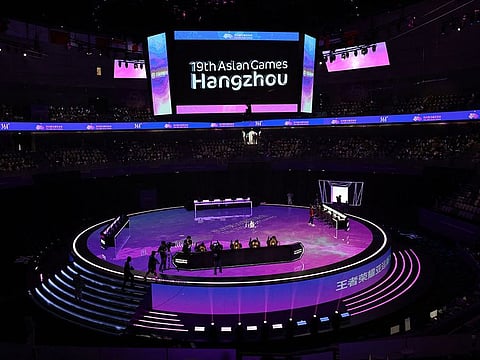 The futuristic-looking Hangzhou Esports Center.