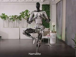 Watch: Musk showcases Tesla humanoid robot performing Yoga, Namaste