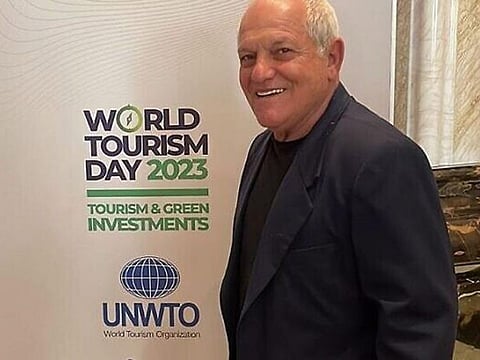 Katz arrived in Riyadh to attend a United Nations World Tourism Organisation event in Riyadh. 