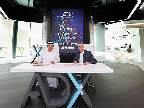 BNY Mellon will provide a bridge for ADX to connect to international exchange depositories (ICSDs).