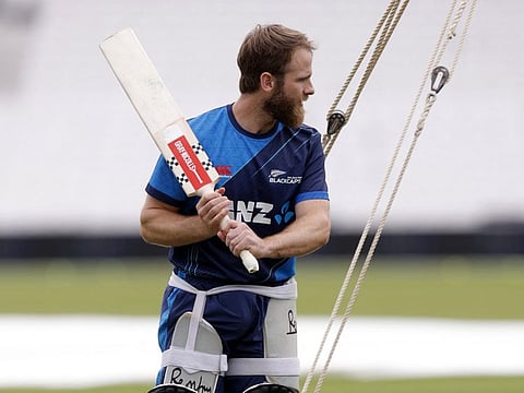 New Zealand's Kane Williamson during a practice session at The Oval, London on September 12.