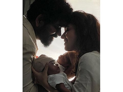 Tamil film director Vignesh Shivan and his actress wife Nayanthara.