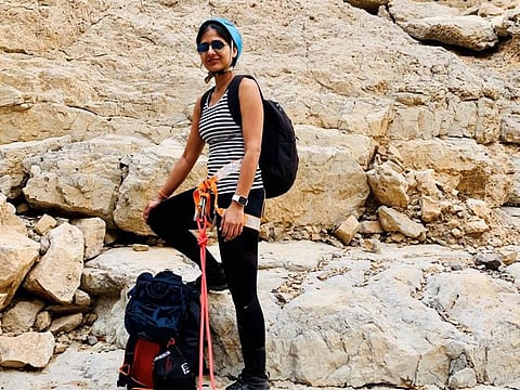 Robina Gill, 35, is determined to get back to her hiking after she recovers fully from her fall.