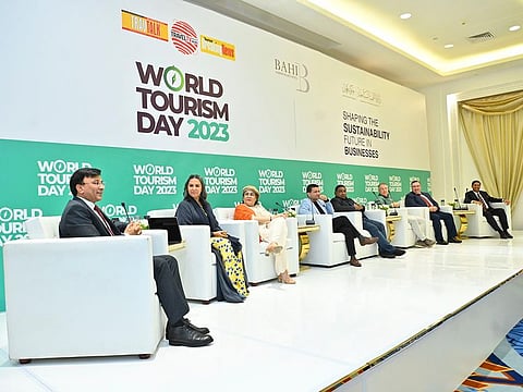 World Tourism Day panel discussion: The event focussed on the theme “Shaping the Sustainability Future in Businesses," moderated by Iftikhar Hamdani