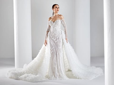  A stunning bridal gown at Hazar Haute Couture