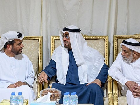 President His Highness Sheikh Mohamed bin Zayed Al Nahyan today offered condolences on the passing of Obaid Ali Al Ketbi.