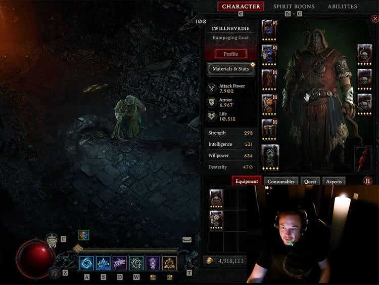 Musk playing Diablo on X