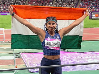 India’s Ancy Sojan Edappilly won a silver medal in the women’s long jump final event at the ongoing Asian Games held in Hangzhou, China on Monday