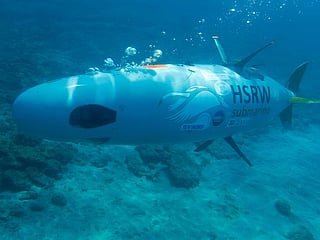 Photos: Pedal-powered submarine launches off Canaries in race for marine conservation 