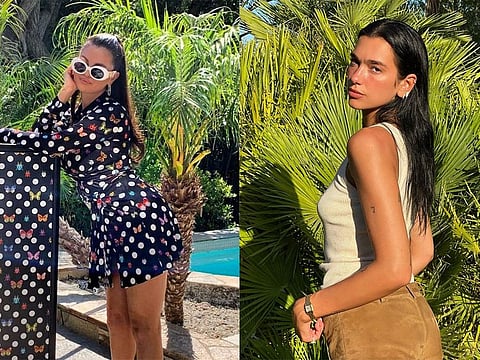 Selena Gomez and Dua Lipa.