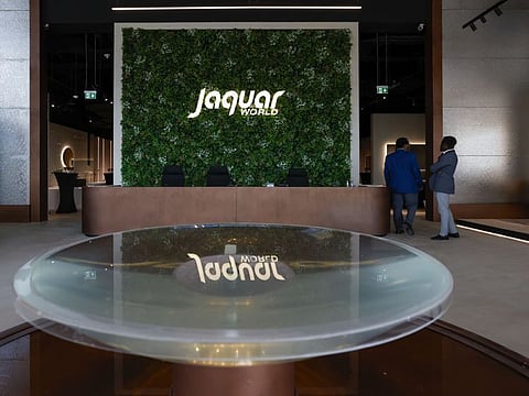 Jaquar World showroom on Sheikh Zayed road in Dubai.