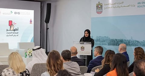 Dr. Buthaina Bin Belaila, head of the Non-Communicable Disease and Mental Health Department at MoHAP, while explaining the reason for launching the new campaign.