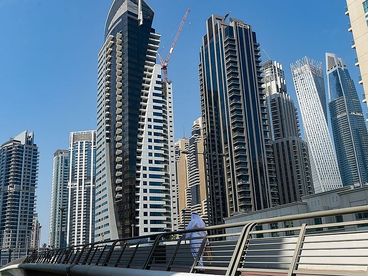 STOCK Dubai skyline