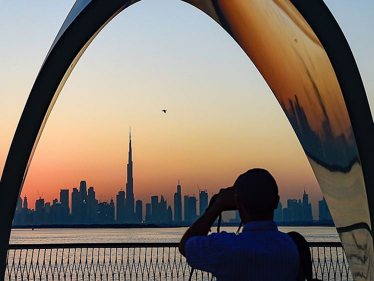STOCK Dubai skyline