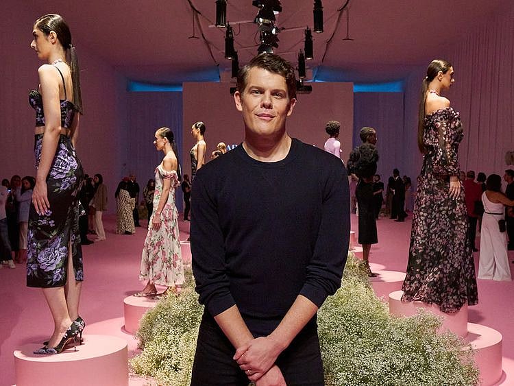 Carolina Herrera's Creative Director Wes Gordon at Dubai Fashion Week
