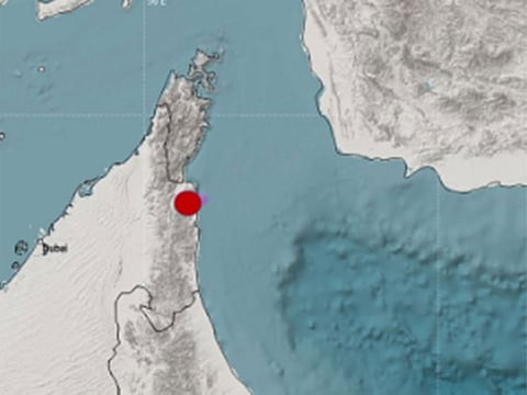 1.6 magnitude earthquake in Dibba,Fujairah.