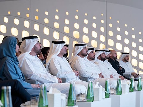 Participants at the Future Leadership Forum organised by BEEAH Education, the pioneering environmental organisation, in Sharjah.