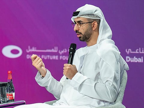 Omar Sultan Al Olama, UAE Minister of State for Artificial Intelligence, Digital Economy & Remote Work Applications, at the Dubai Assembly for Generative AI