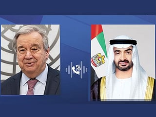 UAE President, UN Secretary-General discuss measures to prevent deterioration of humanitarian conditions in Gaza