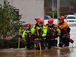 Photos: Two dead, residents trapped as Storm Babet batters Scotland