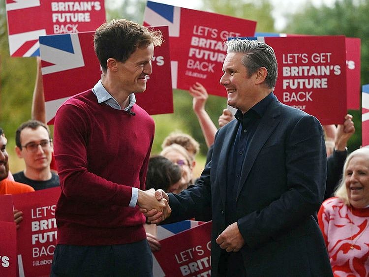 Labour Party leader Keir Starmer bedford Alistair Strathern 