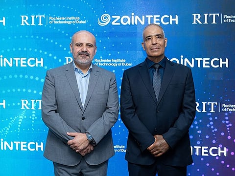 Andrew Hanna, CEO ZainTECH and Dr Yousef Al Assaf, President RIT Dubai