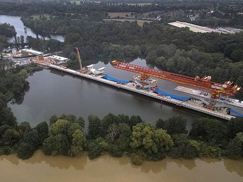 Work continues at an HS2 high-speed rail line construction site, near Denham, Britain, September 27, 2023. 