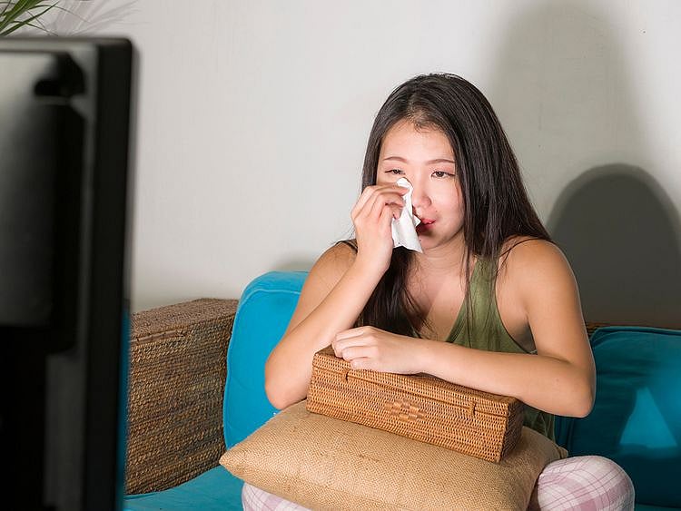 Person crying