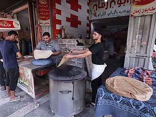 Huge queues at Gaza bakeries as war shortages bite