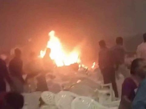 Local assistant police commissioner P V Baby, speaking to AFP, said one woman had been killed, while five others had suffered significant burns from flames during three-day prayer meetings attended by some 2,500 people.