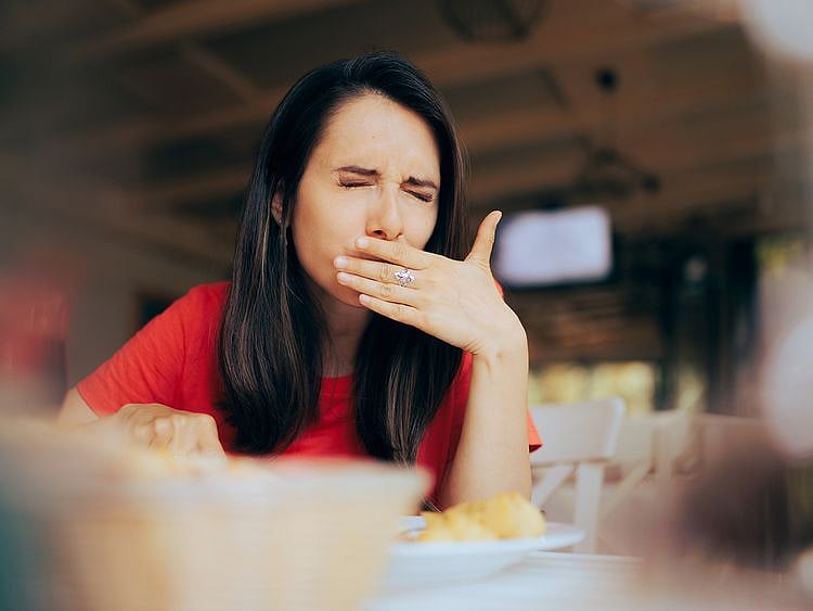 Person feeling unwell