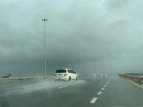 Rain in Abu Dhabi