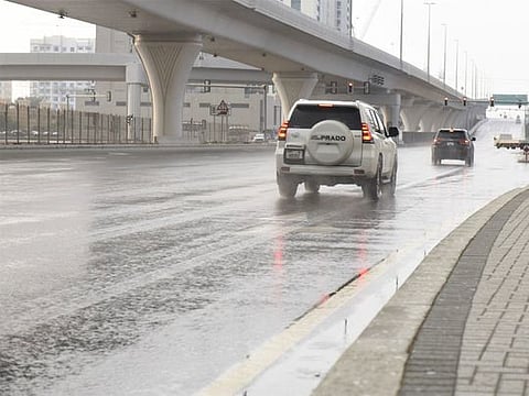  Rain in Furjan area, Dubai.